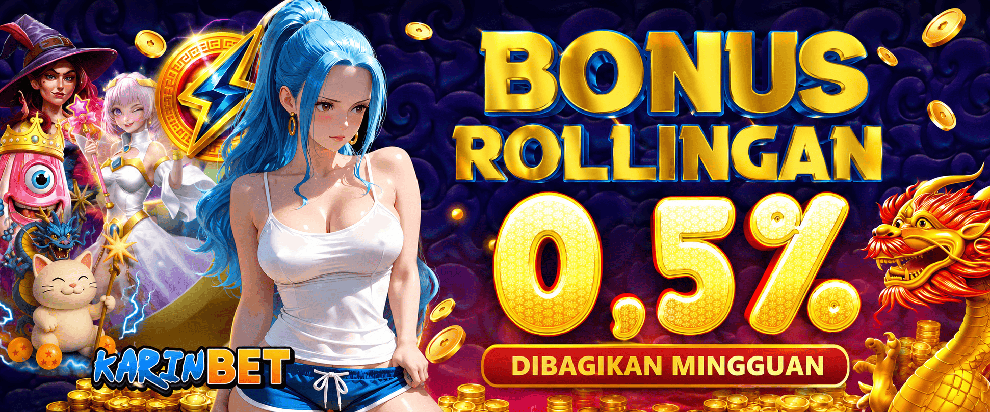 BONUS TURNOVER MINGGUAN 0,5% sampai 1%